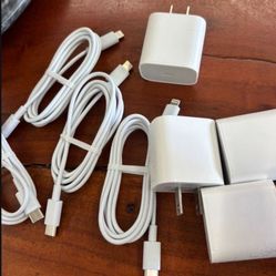 4Pcs Type-C Fast Charger Block + Type-C To Lightning Cable Set, Compatible With IPhone 14/13/12 Series, IPad Pro/Mini & More Apple Devices, High-Speed