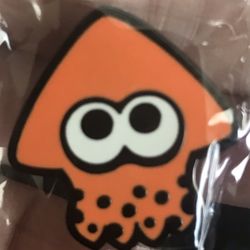 Splatoon Orange Squid Pin