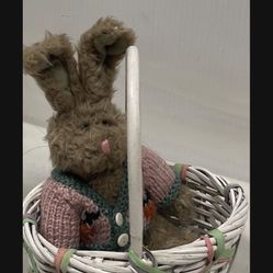 Vintage Basket And Bunny