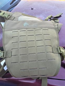 Wolf Tactical Adjustable Padded Nylon   Baby Carrier Chest Rig Green