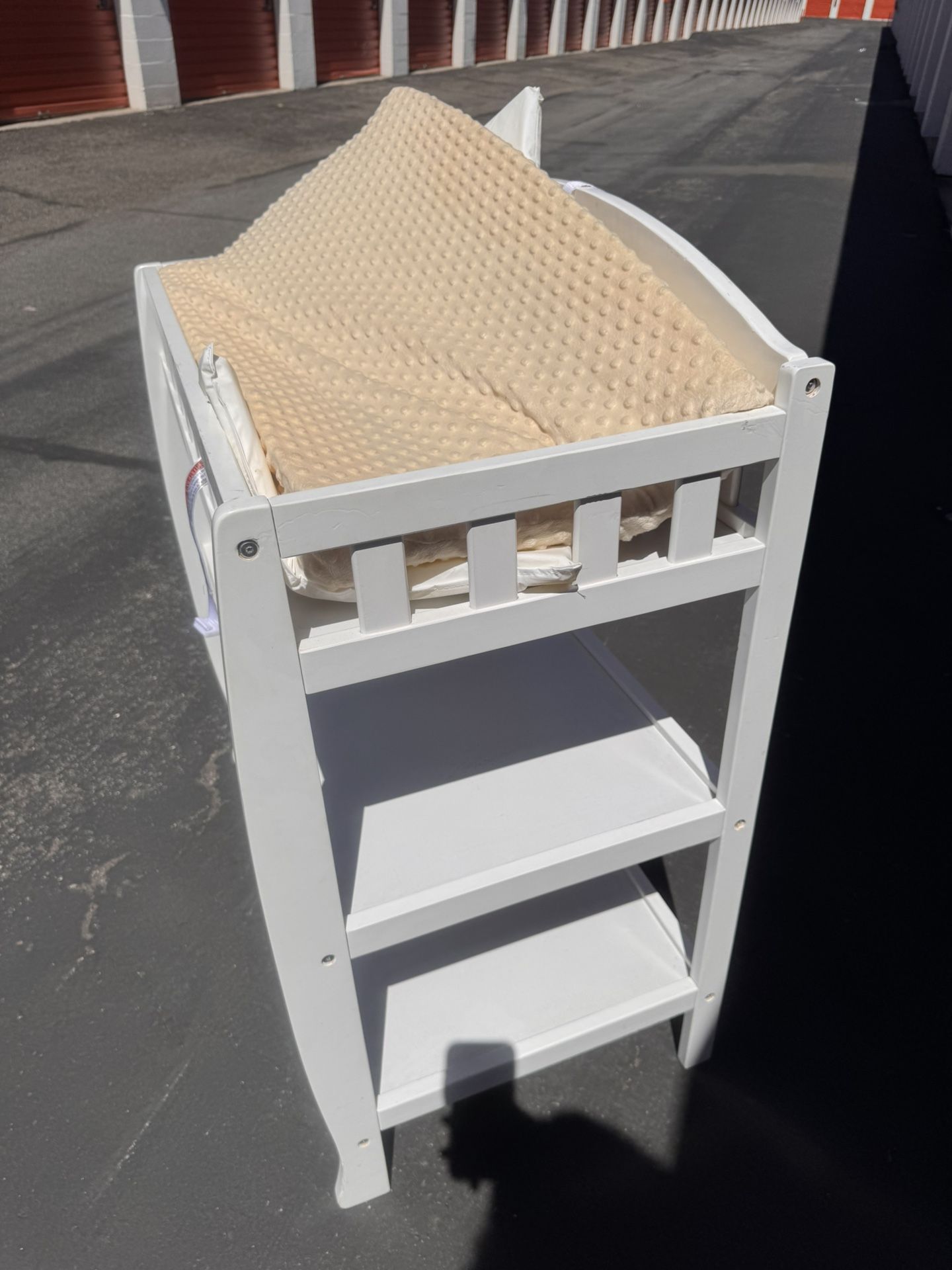 Free Delta Children Infant Changing Table with Pad, White