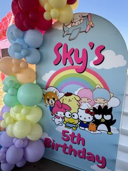 Custom Arch Backdrop Balloon Garland Decor