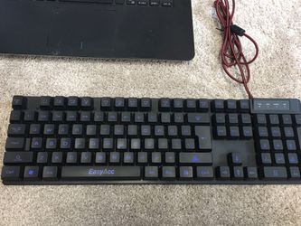 EasyAcc Gaming Mechanical USB Keyboard with blue back lighting