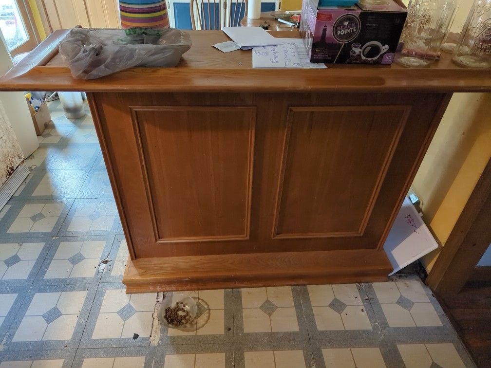 Solid Oak Bar