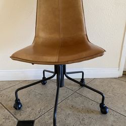 West Elm Slope Leather Office Chair