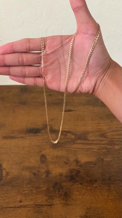 gold chain(10k, about 26in, figaro chain)
