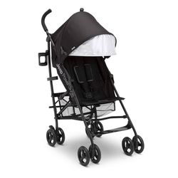 Jeep PowerGlyde Plus Stroller by Delta Children Lightweight Travel Stroller with Smoothest Ride, Aluminum Frame, 4-Position Recline, Extra Large Stora