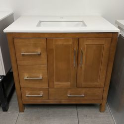 END OF YEAR SALE ~ Solid Wood Bathroom Vanity - 36 inches