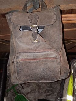 Leather Back Pack 