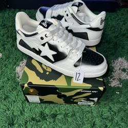 Bape Sk8 Sta Black White 