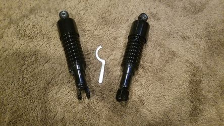Suzuki GS750 GS1000 GS1100 Bobber 11.5" Black Shorty Shocks