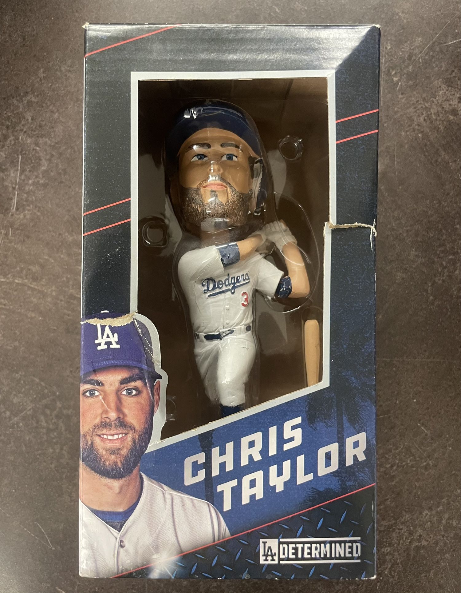 Chris Taylor 2018 Los Angeles Dodgers Bobblehead SGA - In Damaged Box
