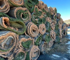ONLY $80 PER ROLL / USED ARTIFICIAL GRASS  / SYNTHETIC GRASS 