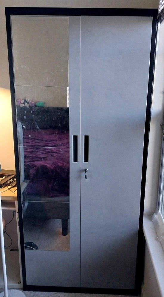 A Beautiful Steel Almirah with lock (storage cabinet) on sale