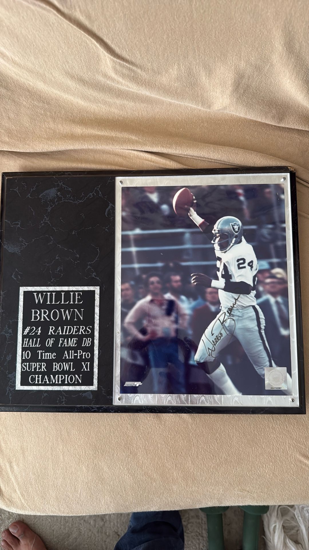 Willie Brown Frame Signed