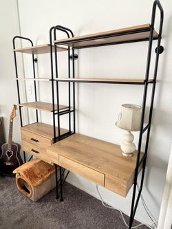 Bookshelf and Writing Desk