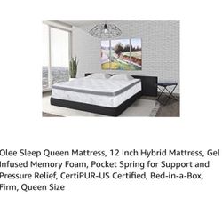 Bed Frame And Mattress 