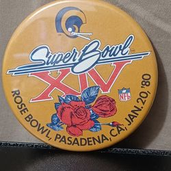 Vintage 1980 L.A. Rams Super Bowl XIV Pin 