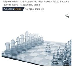 Glass Chess Set