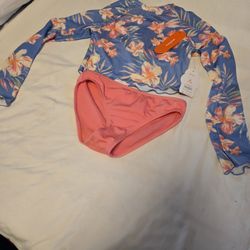 Girls Long-sleeved Bathing 