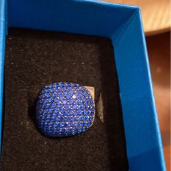 Beautiful Blue Spinel Ring Size 5