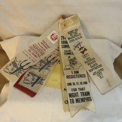 8 Vintage Square Dance Event Ribbons 
