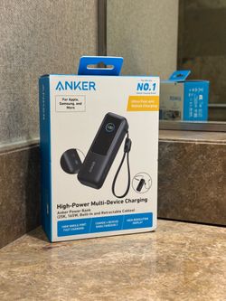 Anker Laptop Power Bank (25K, 165W, Built-In and Retractable Cables)
