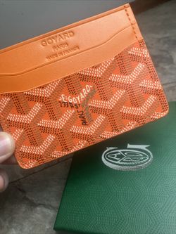 Brand New Orange GoyardCard Holder 