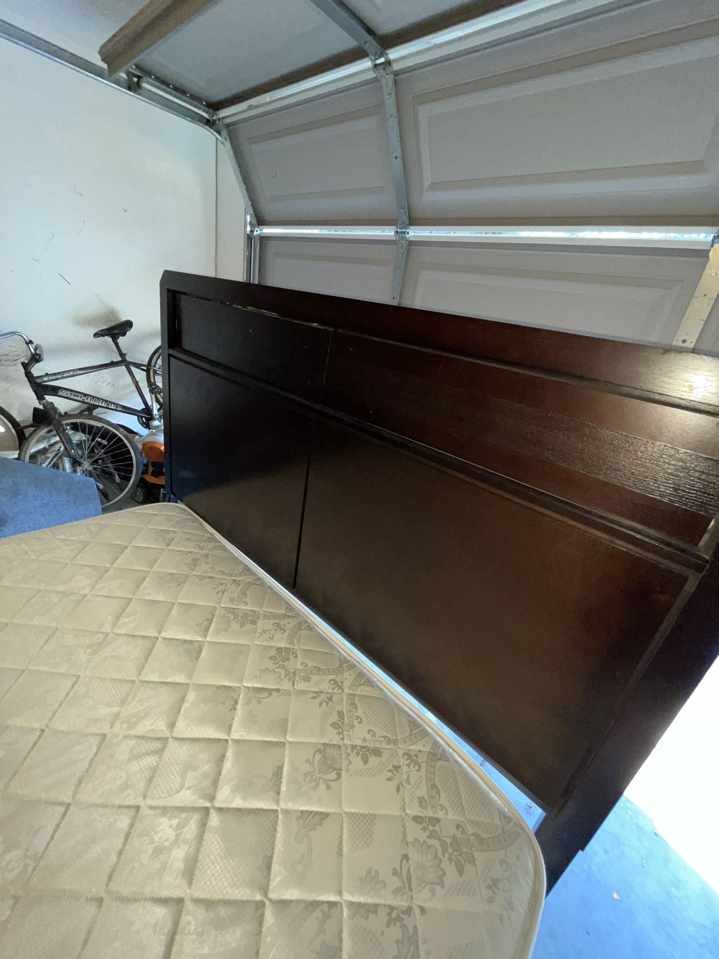 QueenBed Frame & Box Spring With Mattress(optional)