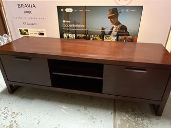 Solid wood tv console and bookcase display