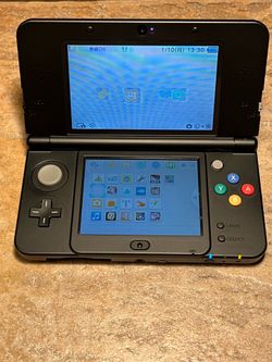 New Nintendo 3DS Black Faceplate Japan Import Version