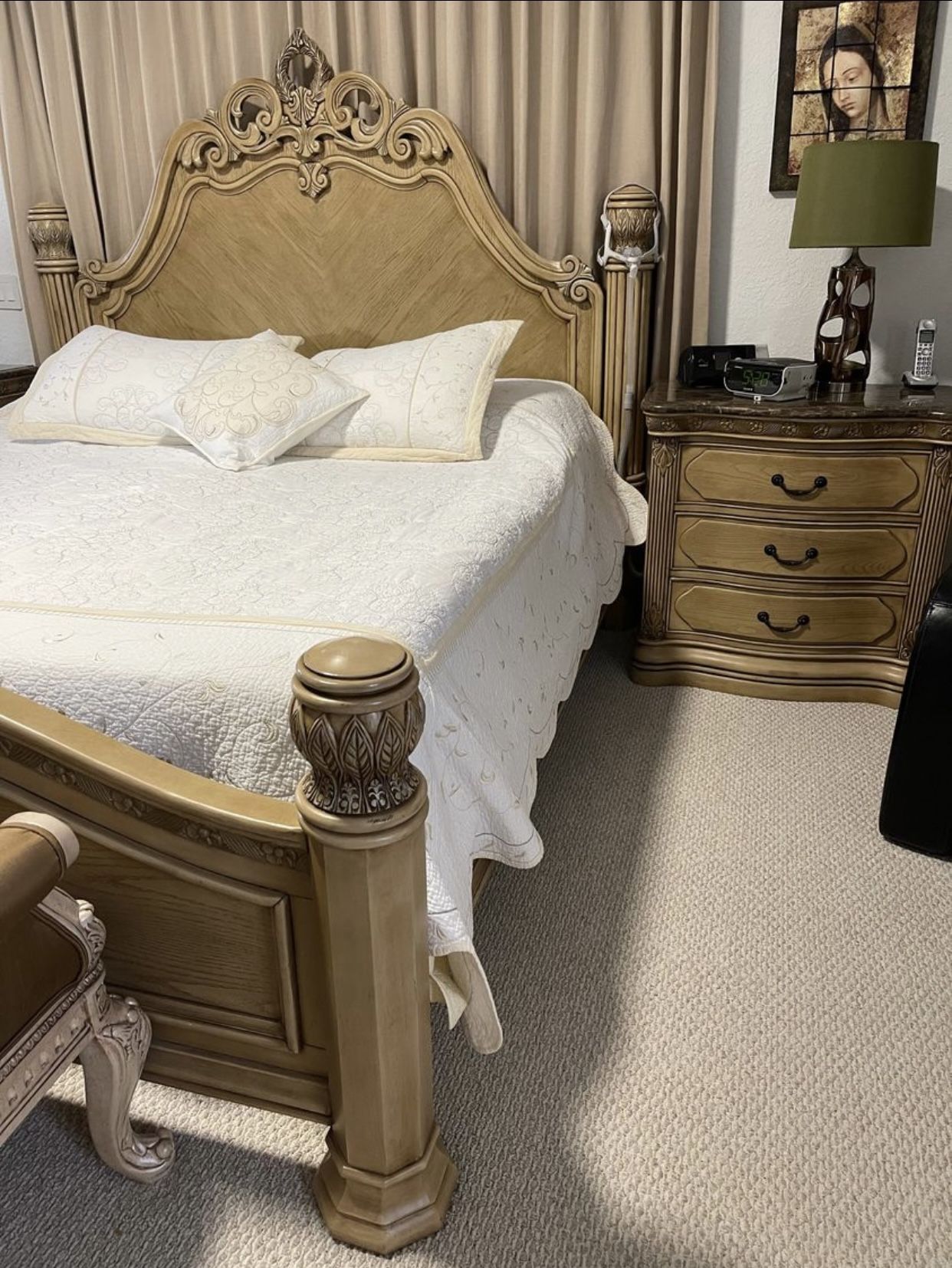 King size Bedroom Set AICO Brand La Francaise Collection for Sale in