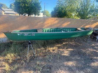 16’ pelican canoe with motor