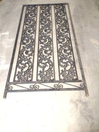 1930s Iron 🏠 Porch Post Support Column Bird of Paradise Detail