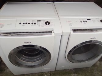 Bosch Front Loader Washer Dryer gas Set