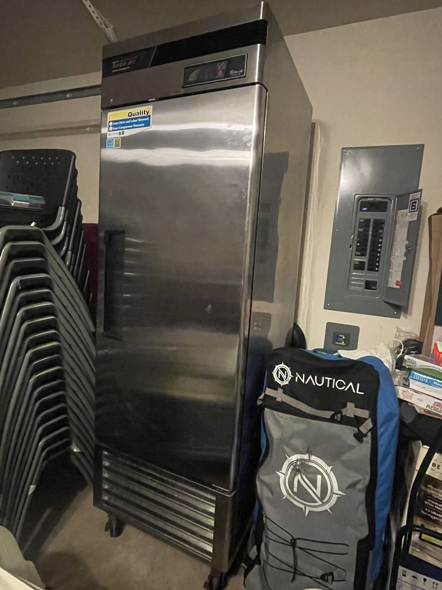 Turbo Air TSR-23SD-N6 Super Deluxe 27" Bottom Mounted Solid Door Reach-In Refrigerator with LED Lighting