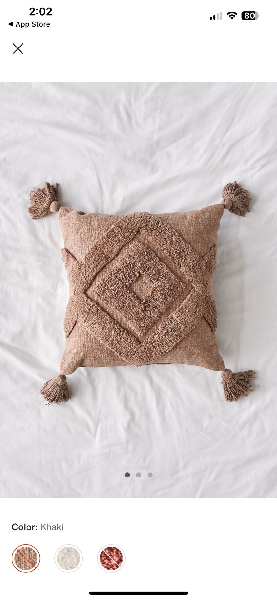 UO Diamond Tufted Throw Pillow