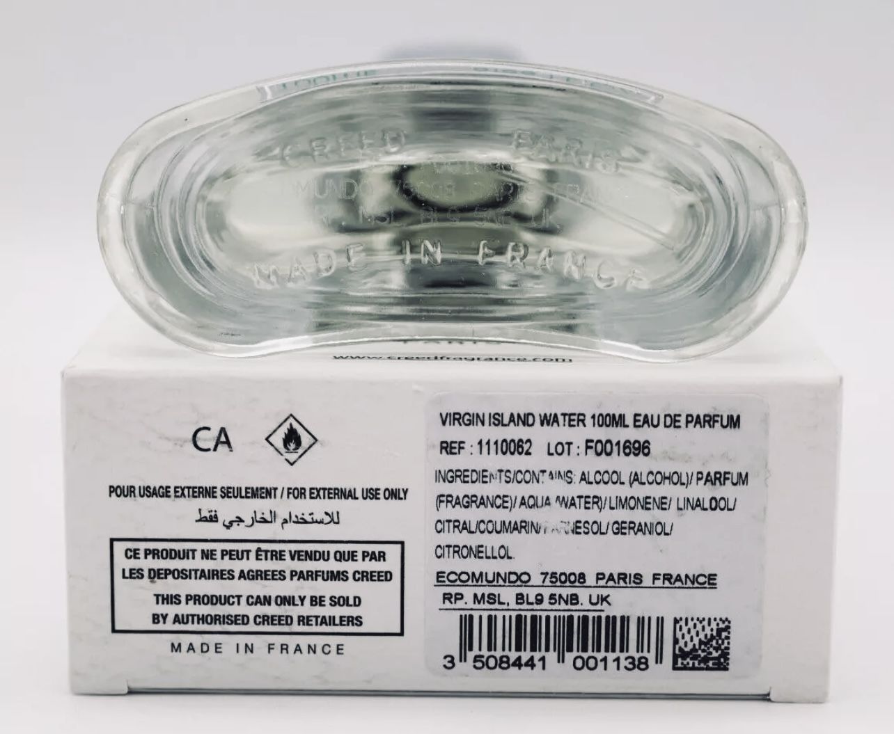 Creed Virgin Island Water 100ml/3.4Oz New Health & Beauty