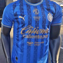 S,M,L,Xl,2XL,3XL,4XL slim fit available Soccer Chivas Guadalajara new jersey 3rd kid blue 2026 azul terser uniforme el rebaño sagrado New Jersey 20