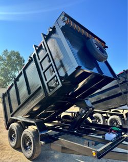New 12ft Long SCISSOR LIFT Hydraulic Dump Trailer with Accessories 👍🏻