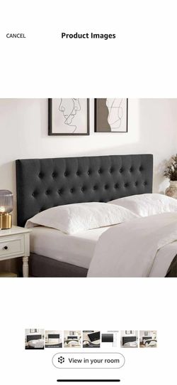 New in box Upholstered Headboa rd King Size,