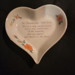 Grandmother heart shaped dish
