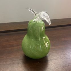 Vintage Art Glass Pear