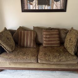 5 items - Elegant and Beautiful Sofa and Loveseat with 1 coffee table and 2 end tables