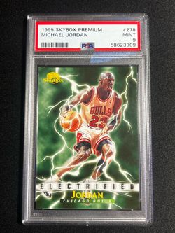 SkyBox 1995 SkyBox Premium Michael Jordan Electrified #278 PSA 9 Bulls