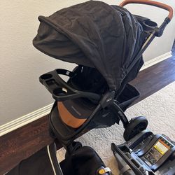 Chicco Bravo Primo Trip Stroller / car seat / base