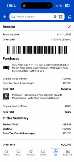 ROG Xbox Ally X Gaming Handheld