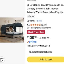 Bed Canopy Tent - Sensory Space 