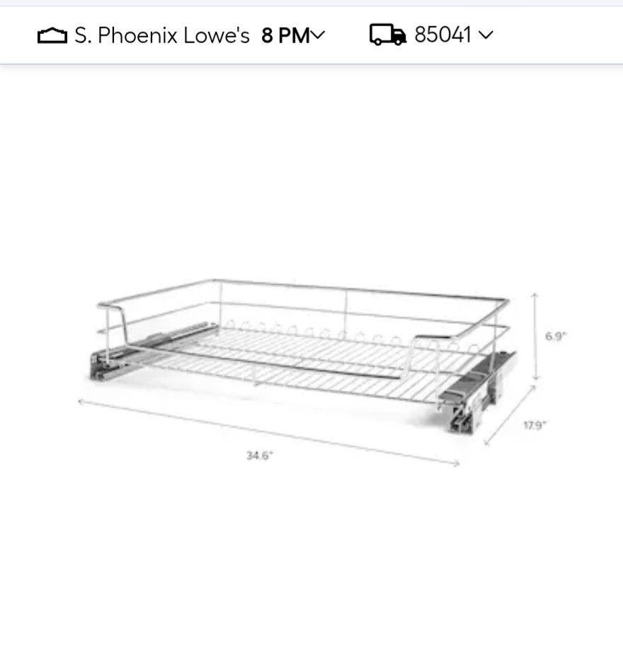 Kitchen Cabinet Sliding Basket 🧺
