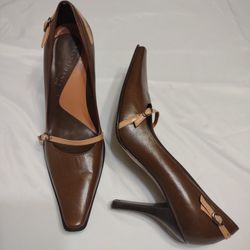Kenneth Cole ♥️ brown And Pink Heels Size 6.5